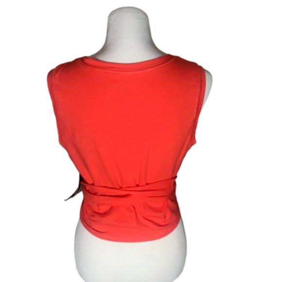 J. Dow Fitness Black History Month Red Orange Women's Cropped Tank Top NEW - Picture 2 of 2